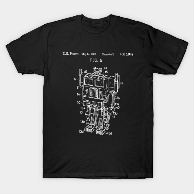 G1 Optimus Prime Patent T-Shirt by DennisMcCarson